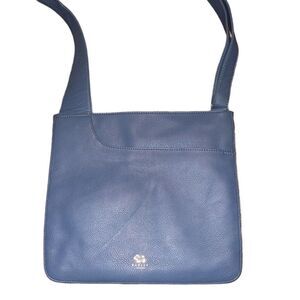 NWT RADLEY LONDON Pockets Large Leather Zip Around Crossbody Bag blue